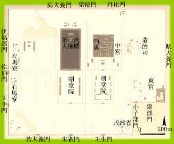 奈良時代前半の平城宮